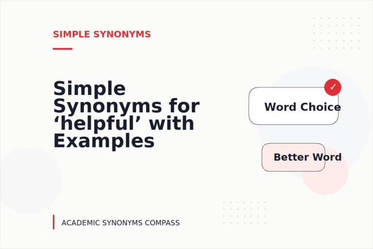 Simple Synonyms for ‘helpful’ with Examples Simple Synonyms for ‘helpful’ with Examples