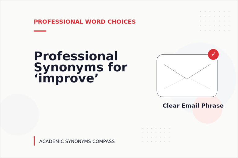 Professional Synonyms for ‘improve’ Professional Synonyms for ‘improve’