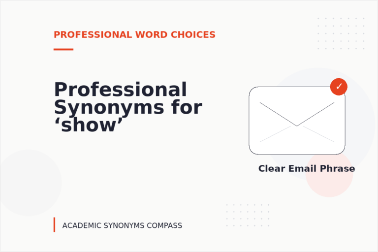 Professional Synonyms for ‘show’ Professional Synonyms for ‘show’
