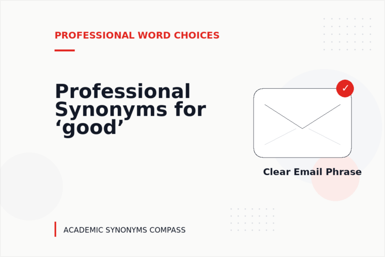 Professional Synonyms for ‘good’ Professional Synonyms for ‘good’