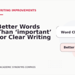 Better Words Than ‘important’ for Clear Writing