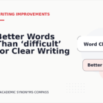 Better Words Than ‘difficult’ for Clear Writing