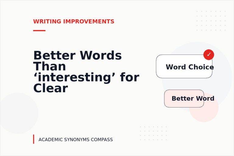 Better Words Than ‘interesting’ for Clear Writing Better Words Than ‘interesting’ for Clear Writing