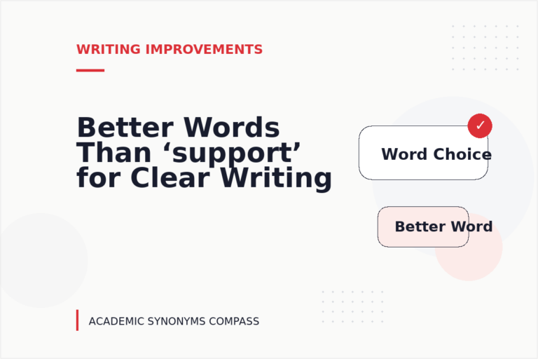 Better Words Than ‘support’ for Clear Writing Better Words Than ‘support’ for Clear Writing