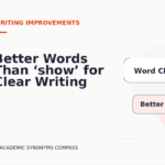 Better Words Than ‘show’ for Clear Writing