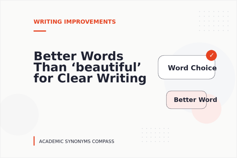 Better Words Than ‘beautiful’ for Clear Writing Better Words Than ‘beautiful’ for Clear Writing