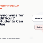 Synonyms for ‘difficult’ Students Can Use