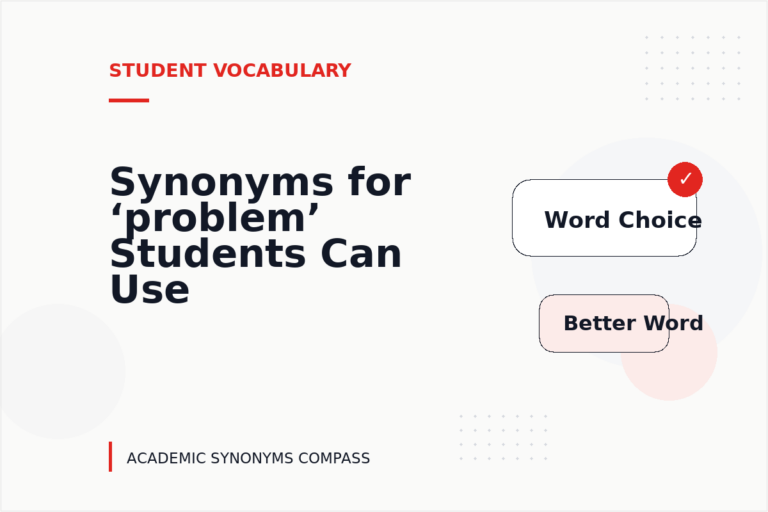Synonyms for ‘problem’ Students Can Use