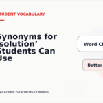 Synonyms for ‘solution’ Students Can Use