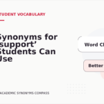 Synonyms for ‘support’ Students Can Use