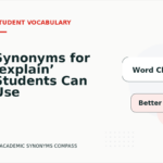 Synonyms for ‘explain’ Students Can Use