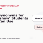 Synonyms for ‘show’ Students Can Use