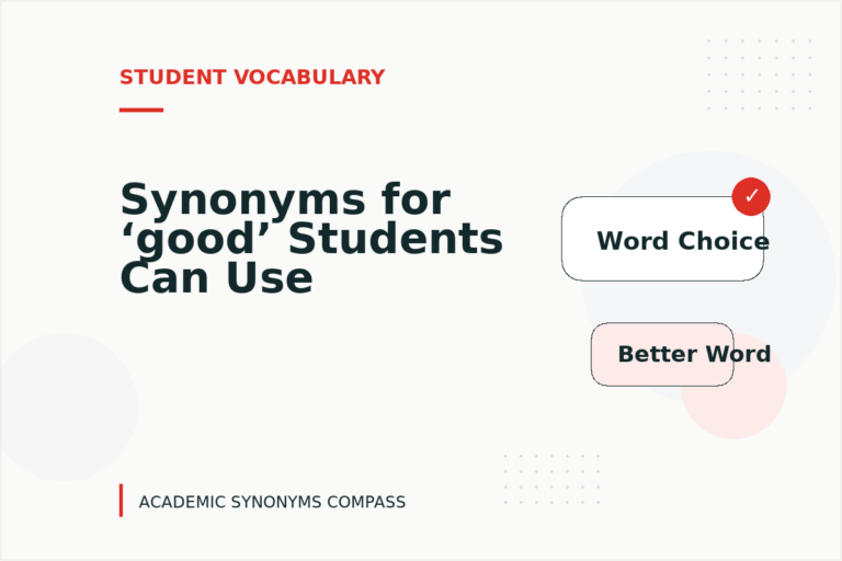 Synonyms for ‘good’ Students Can Use Synonyms for ‘good’ Students Can Use